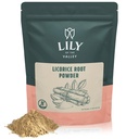 谷酒的百合(Lily of the Valley Licorice/Liquorice Root Powder) - 来自印度的木莱西(Ground Mulethi)源头 - 天然甜菜(Natural Sweetener) - Vegan & Gluten - Free - 包装在可回收的邮袋(16oz, 453g)中.