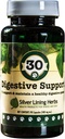 Silver Lining Herbs 狗消化支持 – Dog 补充健康消化与古特功能 – Natural Herbal Blend Dog Vitamins with Slippery Elm Bark, Ginger & More – 90 Capsules (英语).