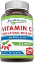纯天然维生素C 配有玫瑰 HIPS 1000 mg 个人服务 | 240 片 补充 | 非GMO | Gluten Free | |  USA  USA  USA  USA  USA  USA  USA  USA