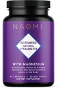 NAOMI激活维生素D35000 IU(125 mcg)配有强骨、牙齿、肌肉、免疫和木质支持的镁补充剂,Non-GMO,Gluten Free,60 Veggie Caps,30天供应