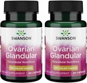 Swanson Ovarian Glandular - 促进妇女Glandula健康与平衡支助的自然补充 - 来源于支持健康的Premium Bovine 组织 - (60 Capsules,每件250毫克) (2包)