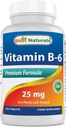 最佳天然维生素B-6 25 Mg 平板电脑,250个