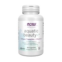 Now Foods Solutions Aquatic Beauty + Capsules - Marine Collagen and Vitamin C 年轻皮肤补充剂*,非GMO, 60 Capsules
