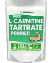 XPRS Nutra L Carnitine L Tartrate 粉末 - Premium Pure L Carnitine Tartrate - L-Carnitine - Vegan Friendly Bulk L Carnitine 粉末 - 氨酸补充剂(4 Ounce)