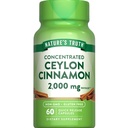 Nature's Truth Ceylon Cinnamon Pill Capsules | 2000mg | Non-GMO & Gluten 免费补充
