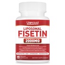 Fisetin Suppl 2000mg 健康老化和长寿,皮肤健康,大脑-无豆,蔬菜-60软胶