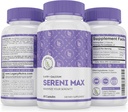 SERINI-MAX - 5-HTP Mood支持补充 + Calcium - 支持冷静与和平的心智状态 - Boost Serotonin, 5HTP 200mg 压力管理和睡眠支持补充 – 60 Capsules