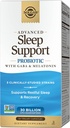 Solgar 高级睡眠支持 与 GABA & Melatonin, 30 Vegan Capsules - 30亿 CMU - 5 临床研究 草丛 - 支持休息和恢复 - 非 GMO & Vegan, 30名服务员