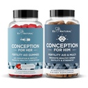 Eu Natural Conformation for Him Capsules and Conformation for her Gummys Bundle - 男女生育补助 - 60 Ct Capsules & 75 Ct Gummys - 女性生育补助