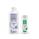 CARSON Life - 含有维生素C 1 瓶的液体凝胶,16 Oz Bundle 含有维生素D 补充剂1 瓶,10,000 IU,60 块硬肌肉,骨头,牙齿,抗衰老,毛皮和钉子