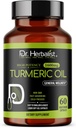 HERBALIST Turmeric Curcumin Oil Capsules 1600mg - 60 Capsules - 60 Capsules – Non-GMO – Fasting Absorbing – Vegetarian – 冷椒 – 高可能性 – AKA Haldi Capsules (1包: 60 Capsules) (1包: 60 Capsules)