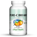 维生素C Complex 600 mg Supplement – 推荐的每日剂量维生素C 片,配有柠檬生物氟化物,钙和磷 – 免疫健康支持 – 纯C 生物 600 - 非GMO,维特C Vegan 90 片