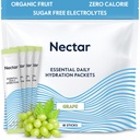 Nectar水解包 - 电解质粉状包 - 无糖和0卡路里 - 有机水果液体日报 IV 水解和快速补液的液化棒(第18号袋)