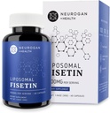 Neurogan Liposomal Fisetin 500 mg Perervice 增强吸收性脑增量促进记忆和聚焦 健康老化 Fisetin增量 聚苯酚增量 30,000,60cmt