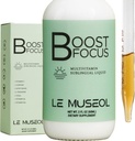 USA-Made Lions Mane Boost 多维他命亚语液体:配有维生素B3,B12,CoQ10,L Theanine和咖啡因的基本能量补充 最大聚焦