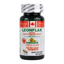 LEONFLAX, 100% 真实的加拿大 Flax种子, 改善你的消化健康, 60 Capsules, Bottle