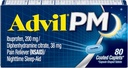 Advil PM Pain Reliver and Nighttime Sleep Aid, 与Ibuprofen合作的止痛药和双酚胺 Citrate for a Sleep Aid - 80 Counter(第2包)