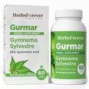 Herbsforever Gurmar Capsules | Gymnema Sylvestre Herbal 补编 | 7:1 集中摘录 |支持健康生活方式 | 60 Veg Capsules | Non-GMO & Vegan