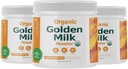 有机金乳粉,配有维生素D3 & K2, Turmeric, Ginger, Crucumin, Cinnamon, KSM66 Ashwagandha, Holy Basil & Natural Prebiotics – 美味无甜的Turmeric Tea Latte - 3 Pack