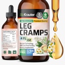 BIO KRAUTER 腿切片用昆宁- 姜汁和香蜜汁液提取法用于腿切片 - 天然酒精和糖无配方 - Vegan Drops 4 Fl.Oz.