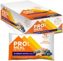 PROBAR - MEAL Bar, Blueberry Muffin, Non-GMO, Gluten-Free, Healthy, Plant-Based, Whole-Food Ingredients, Natural Energy (12 Count)