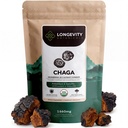 长寿植物 有机查加蘑菇 提取 Powder 100g 集中 10:1 比例 100% 果实体 obliquus 免疫功能,抗氧化剂和生命力的自然补充