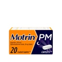 Motrin PM 止痛卡片,含200毫克Ibuprofen & 38毫克二苯胺睡眠援助,小痛和止痛的夜间止痛剂帮助你沉睡,20厘米