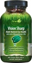 Irwin Naturals Vision Sharp 多营养眼健康 - 42 液体软胶 - 与Lutein, Bilberry & Omega-3s合作