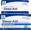 质量选择 Max 强睡眠援助 夜间睡眠援助 双酚胺 HCI 50 mg, 偶发失眠非哈比物形成, 容易吞软胶, 32 瓶子