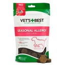 (原始内容存档于2018-05-21). Vet's Best Seasonal Allergy Soft Chew Dog Supplors, Soothes Dogs 皮肤刺激因季节性过敏症,30日供应.