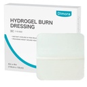 Dimora Hydrogel Burn and Wound Dressing 4" x 4" - Hydrogel Nipple Pads Instant Cooling Relief for Minor Burns & Wounds, Soothing Moist Burn Pads for 1st-2nd Degree Burns, Cuts, Abrasions, (10 Count)