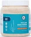 胡斯克粉(Psyllium Husk Powder) - 2lb, 32oz → 易混合饮食纤维 → 清洗你的消化系统 → 精细地面粉(Power) → 理想为 Keto Baking → → 非GMO