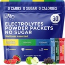Keto Virtuals Electrolytes Powder Packets with Energy, unition, 睡眠加益 QQ bost Energy, 强化豁免, 增强睡眠 QQ零糖, 零碳, 零卡路里