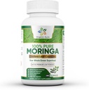 有机Aura Moringa Capsules - 240 Ct批发包. 能源、代谢、哺乳、豁免和联合保健的Raw Moringa Leaf副刊。 全叶绿超食品营养.