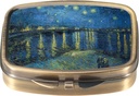Dynippy Pill 案件药盒,配有镜反转镜 Pocket 2 比较医学案件 Vitamin Pill Productioner for Pocket Purse and Travel(A-Starry Night Over The Rhone) 维他命药盒 维他命药盒 维他命药盒 维他命药盒 维他命药盒 维他命药盒 维他命药盒 维他命药盒 维他命药盒 维他命药盒 维他命药盒 维他命药盒