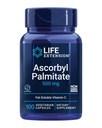 生命延长 Ascorbyl Palmitate 500mg – Fat-Soluble Vitamin C 对免疫支持和长寿的补充 – 水溶液无糖,非GMO, 蔬菜 – 100 Capsules