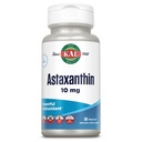 KAL Astaxanthin 10mg,强抗氧化剂补充剂,眼健康和脑补充剂,来自天然植物源,非GMO,Vegan,Gluten Free,30名服务员,60名VegCaps