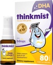 Ddrops QQ 思想家儿童 DHA Omega-3, 80 Sprays - Daily Liquid Omega-3 补编 - 支持健康脑功能/视觉. 无糖果糖,非GMO