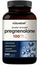 Pregnenolone 100mg, 240 capsules → 99% 纯度,高吸收的微分级,植物-天然前体,大脑,和免疫健康补充品-非GMO,Soy Free