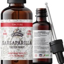 Sarsaparilla Tincture,有机Sarsaparilla 提取物(Smillax Medicana) 干根,冷前置有机蔬菜中的非GMO 2 oz, 670 mg