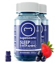 SugarBearPro Sleep Gummy 2个月供应,超强Melatonin 6mg,供男女使用,Vegen维生素B6,L-Theanine,5HTP,Valerian,成人和青少年睡眠援助,认证科舍尔