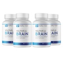 青年脑4瓶套装 - 记忆和脑健康支持补编 - 与Bacopa Monnieri,Ginkgo Biloba, B12-120-日供应(240个计数)的大脑澄清