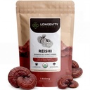 长寿植物 有机Reishi蘑菇 提取 Powder 100g QQ 集中 10:1 比例 100% 果实体 QQ Lingzhi(Ganoderma clearum) 自然补充 免疫 压力和睡眠支持