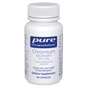纯封装铬(Picolinate) 500 mcg - 用于 Lipid & Carbohydrate代谢* - 矿物补充 - 高级吸收铬补充 - Vegan & Gluten Free - 60 capsules