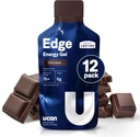 UCAN Edge Energy Gel Shots, Chocolate (12, 2 Ounce Packets) for Running, Training, Workouts, Fitness, Cycling, Crossfit | Sugar-Free, Vegan, & Keto Friendly Energy