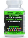 海摩斯补充剂与黑种子油 Ashwagandha Turmeric Bladderwrack, Burdock & Vitamin C & D3 与长老莓 Manuka Dandelion 黄码头碘