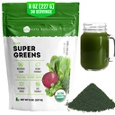 (原始内容存档于2018-09-26). Kate Naturals Organization Super Greens Powder. 每日绿地超级食品混合剂,配有防腐剂和纤维,用于滑冰和果汁(30架,8oz,天然)