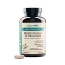 NatureWise Multivitamin for Men + 压力支持 + Fulvic Ionic Minerals + Probiotics for 免疫,男性健康,文摘+全有机食品 - 蔬菜,非GMO - 60 Capsules [1-Month供应].