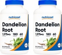营养成本 Dandelion 根 525 mg, 180 capsules (2瓶) - 1575 mg service, 非GMO, Gluten Free
