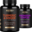 镁复合物和带有生物Perine & Ginger的Turmeric Curcumin -- -- 镁Citrate 500MG -- -- 肌肉放松、睡眠和能源、骨密度和强度、地狱